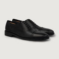 Greyson Brogues Oxford أسود أحذية جلدية كلاسيكية رجالي