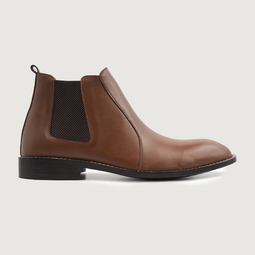 Clarkson Chelsea بني Leather Boots رجالي
