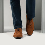 Styled On-Foot Perspective Demonstrating Ankle Fit & Silhouette on Model