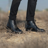 Styled On-Foot Perspective Demonstrating Ankle Fit & Silhouette on Model