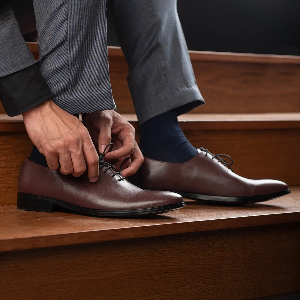 Orlaven Director Wholecut عنابي أحذية جلدية كلاسيكية رجالي footwear image 9