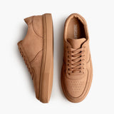 Court Clay Leather Sneakers - Reinforced Heel Counter & Precision Double-Row Stitching Detail