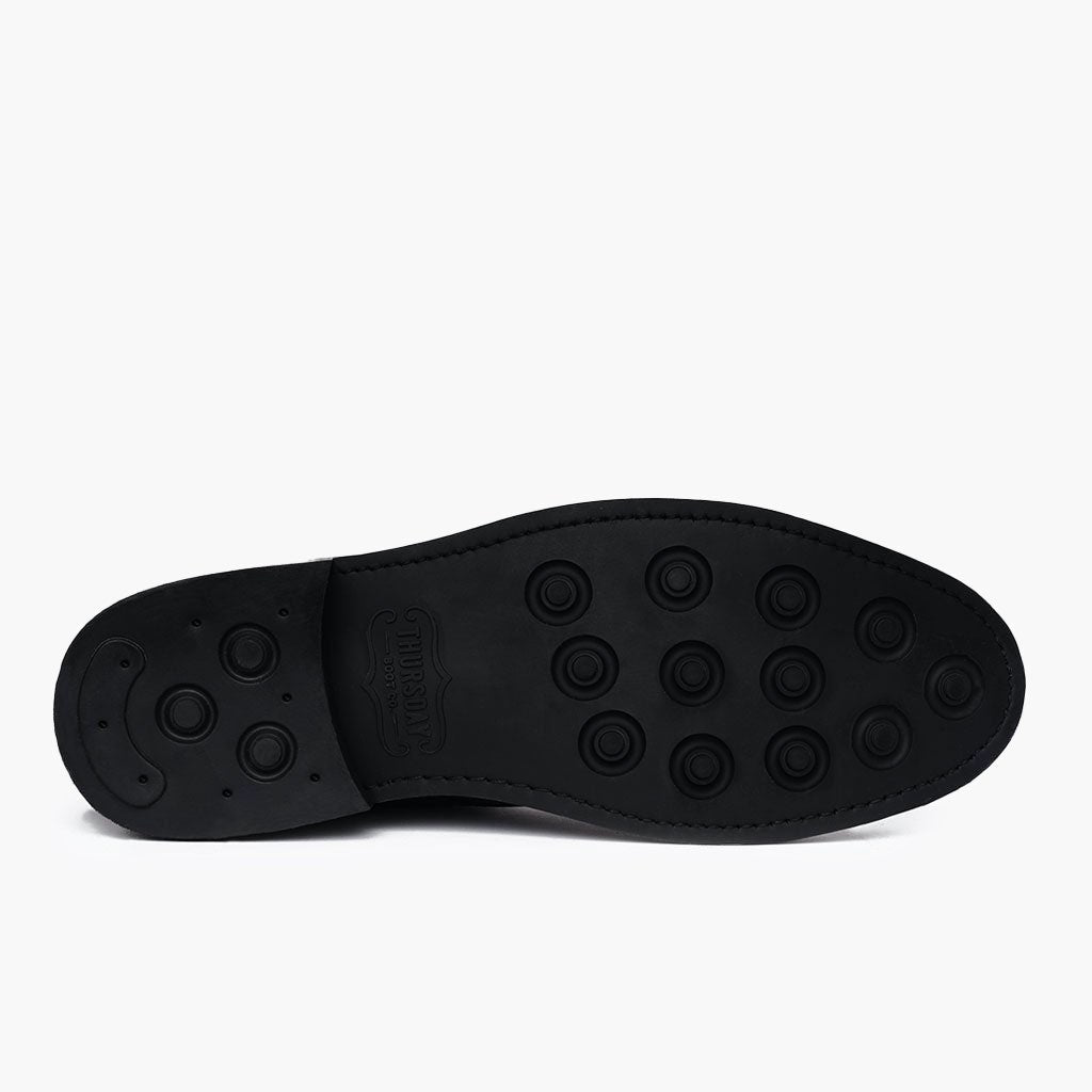 High-Traction Rubber Outsole & Lug Tread Pattern on Cadet Mocha أحذية بوت جلدية رجالي