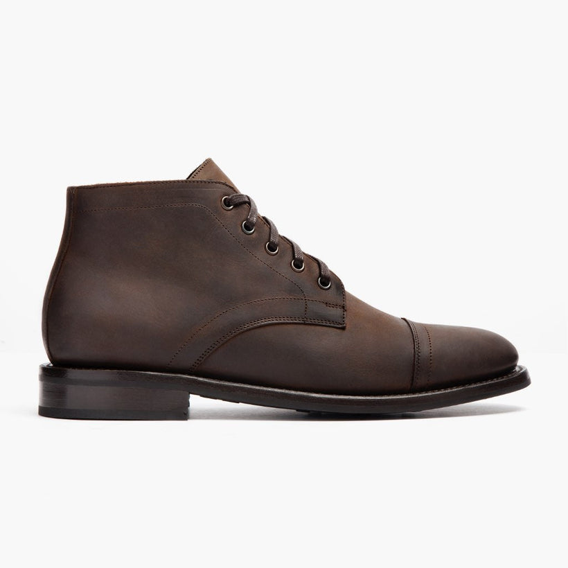 Cadet Tobacco Leather Boots رجالي