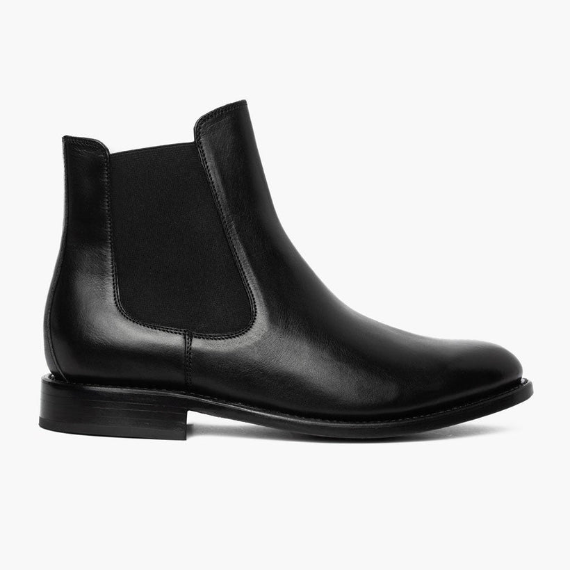 Cavalier أسود Leather Boots رجالي