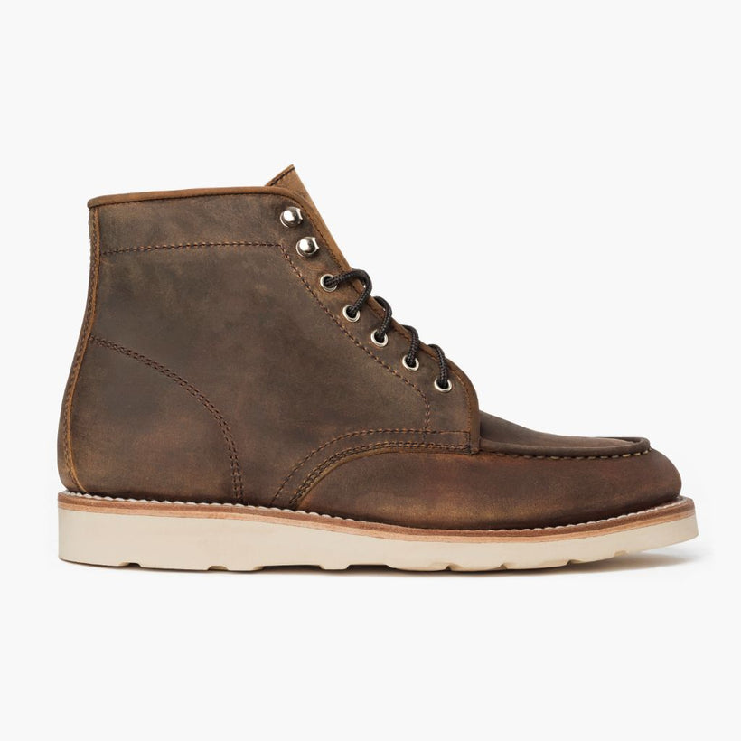Diplomat Burnt Copper Leather Boots رجالي