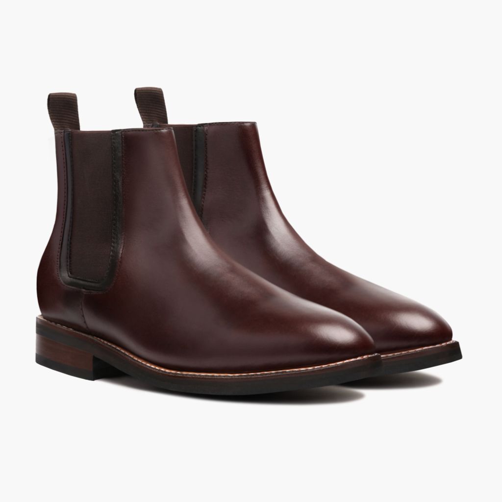 Duke بني أحذية بوت جلدية رجالي in Brown Full-Grain Leather - عرض جانبي | شراء أونلاين عبر المتجر الرسمي