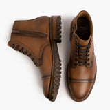 Major Cuero Leather Boots in Classic Full-Grain Leather - Lateral Side Profile View | Buy Online