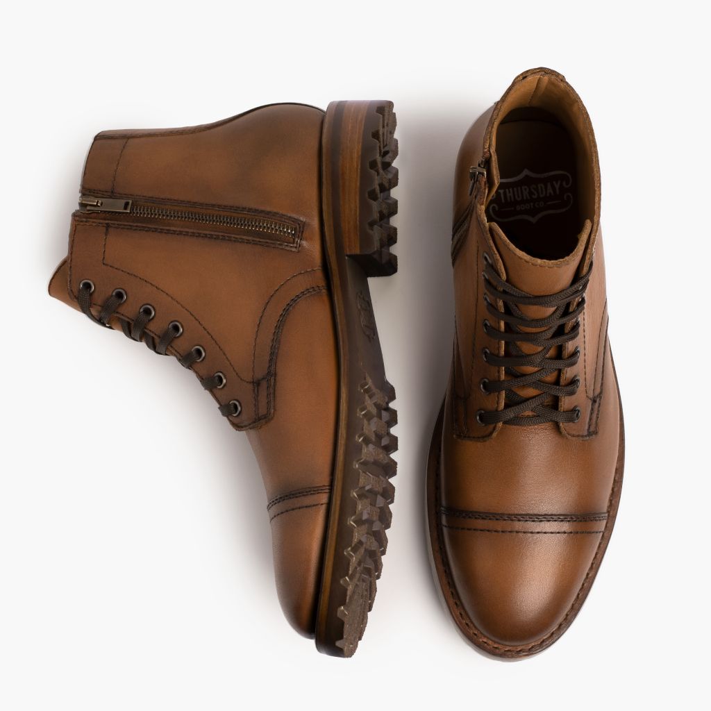 Major Cuero أحذية بوت جلدية رجالي in Classic Full-Grain Leather - عرض جانبي | شراء أونلاين عبر المتجر الرسمي