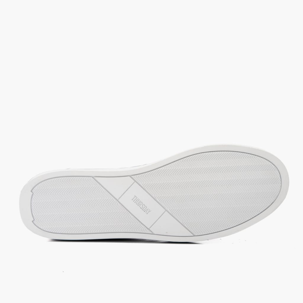 High-Traction Rubber Outsole & Lug Tread Pattern on Premier Low Top أسود سنيكرز جلدي كاجوال رجالي For Men