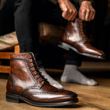 Styled On-Foot Perspective Demonstrating Ankle Fit & Silhouette on Model