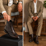 Cushioned Leather Insole & Ergonomic Arch Support Construction Detail