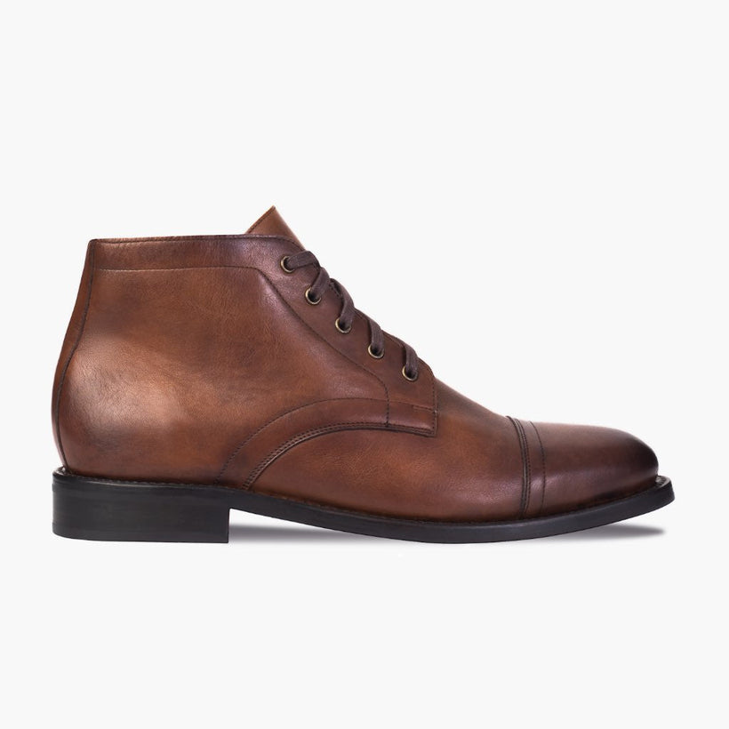 Cadet Walnut Leather Boots رجالي