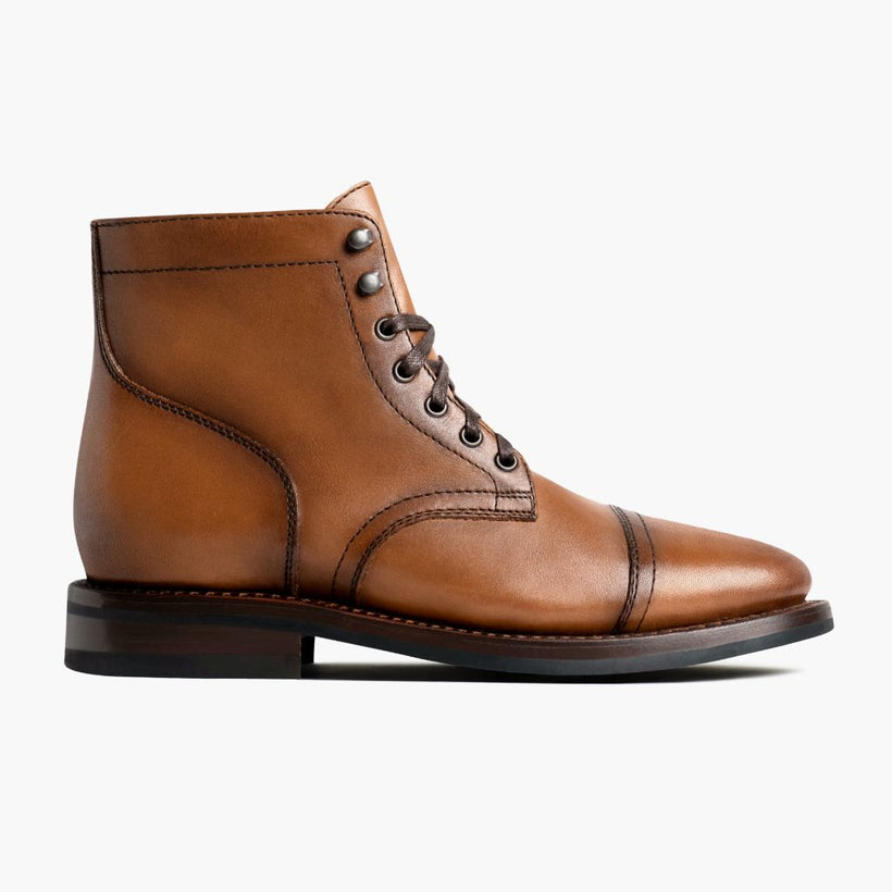 Captain Toffee Leather Boots رجالي