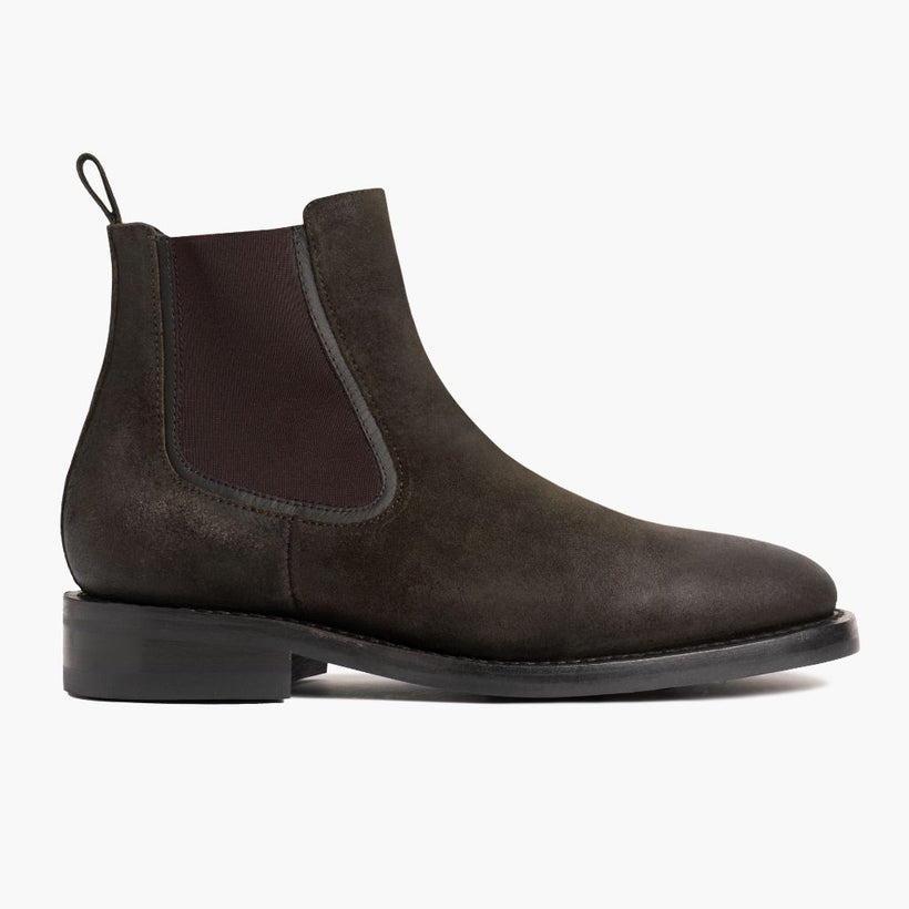 Duke Dark Olive Suede أحذية بوت جلدية رجالي