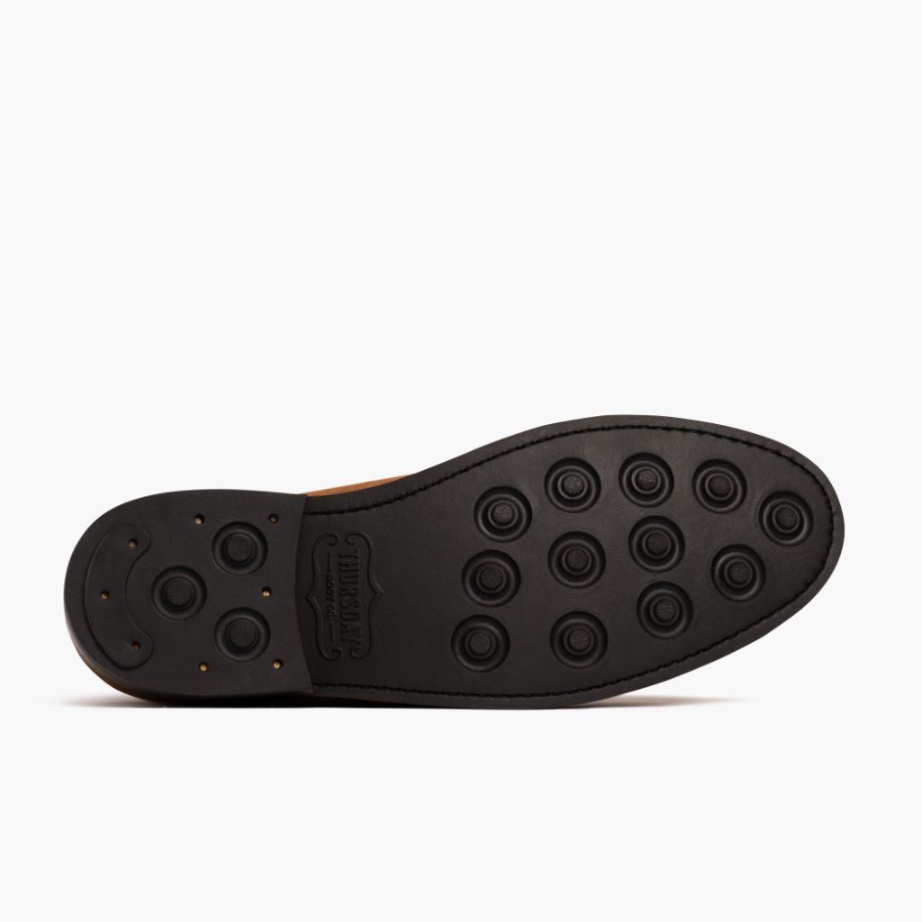 High-Traction Rubber Outsole & Lug Tread Pattern on President Brandy أحذية بوت جلدية رجالي For Men