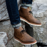Styled On-Foot Perspective Demonstrating Ankle Fit & Silhouette on Model