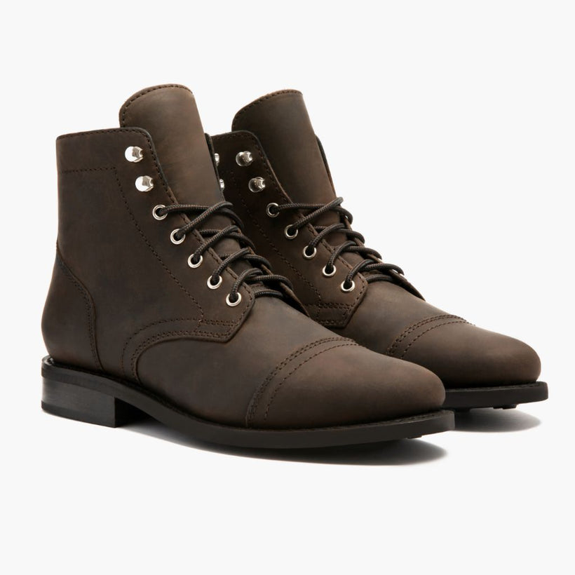 Captain Tobacco Leather Boots نسائي