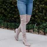 Styled On-Foot Perspective Demonstrating Ankle Fit & Silhouette on Model