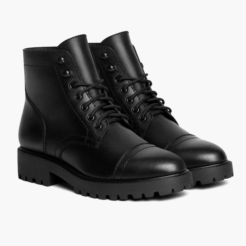 Captain أسود (StormKing® Edition) Leather Boots نسائي