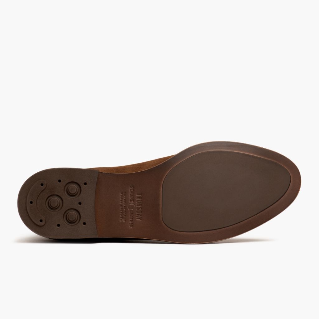 High-Traction Rubber Outsole & Lug Tread Pattern on Dreamer Cinnamon أحذية بوت جلدية نسائي