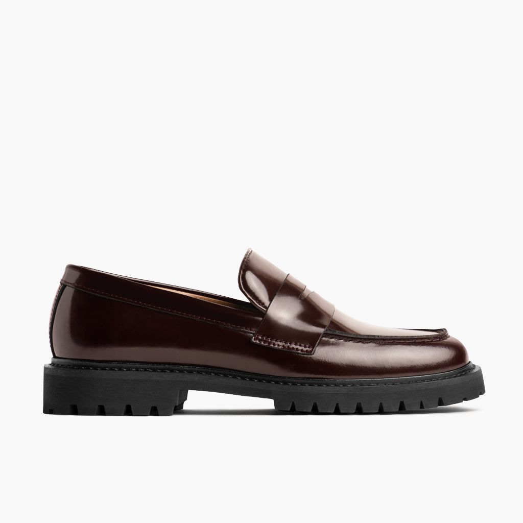 Burgundy Full-Grain leather Boots - بناء غوديير ويلت المتين وتفاصيل مقدمة الحذاء