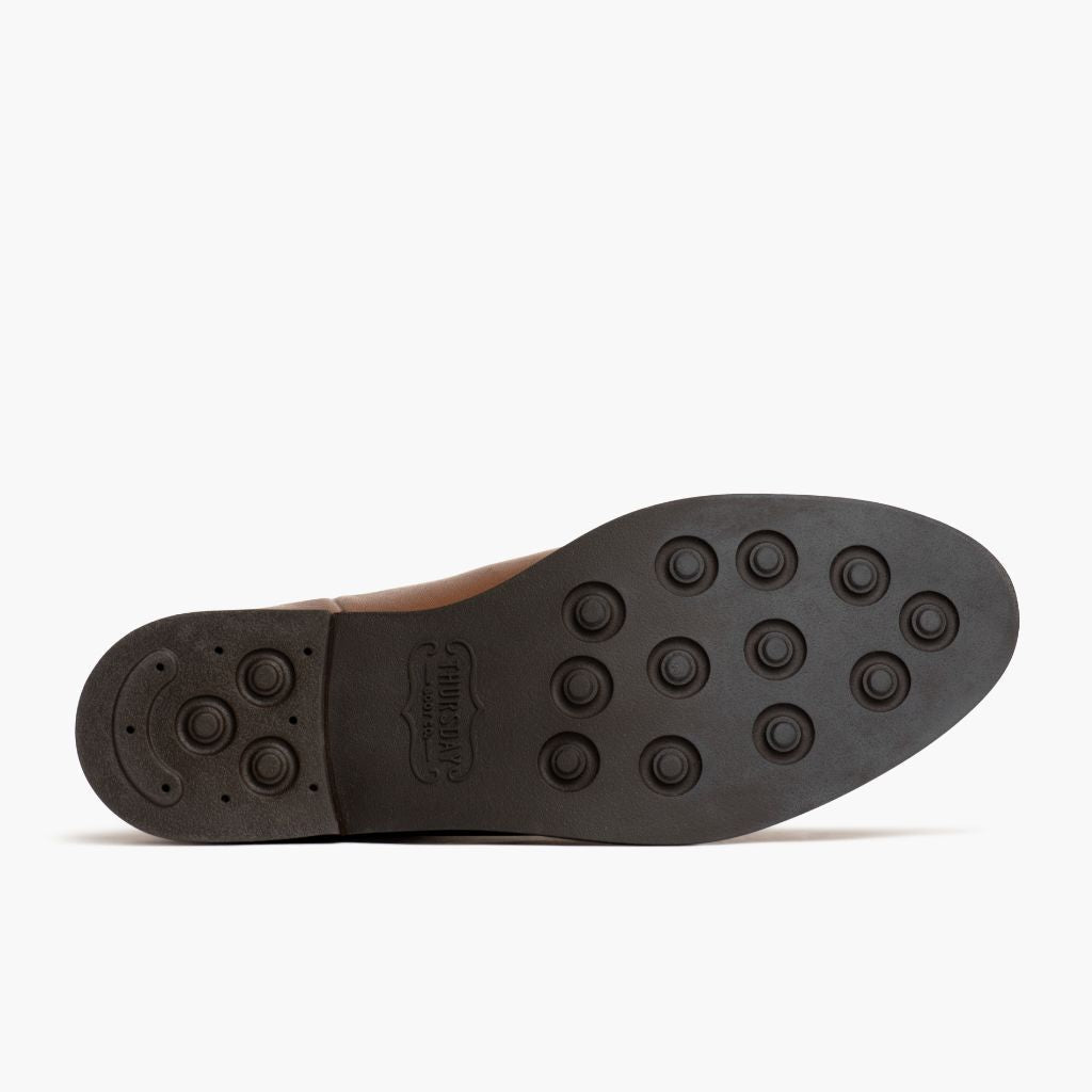 High-Traction Rubber Outsole & Lug Tread Pattern on Duchess Amber Wheat أحذية بوت جلدية نسائي