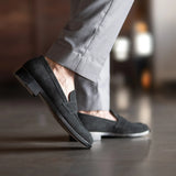 Orlaven Baxton Black Suede Leather Loafers footwear image 10