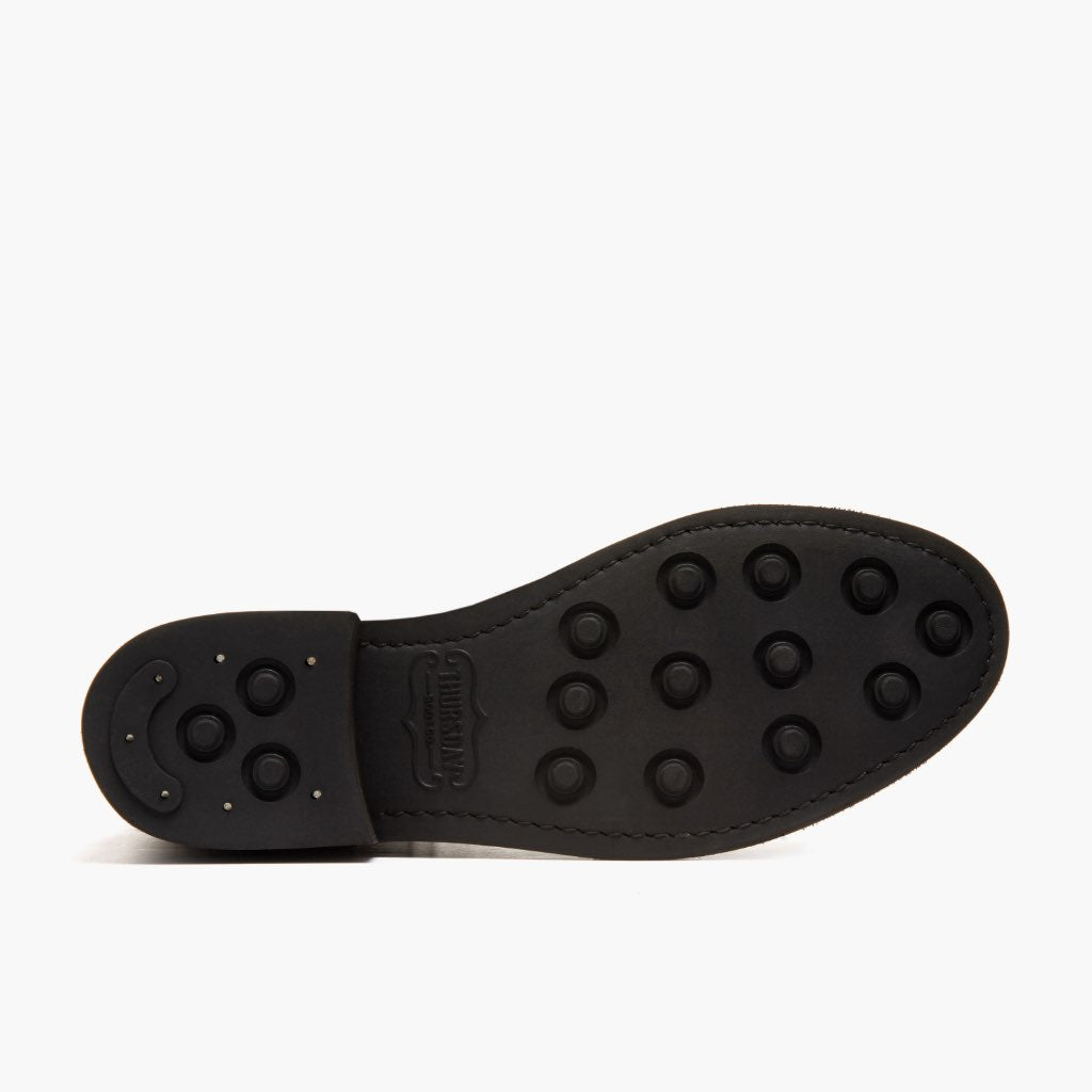 High-Traction Rubber Outsole & Lug Tread Pattern on Captain Tobacco أحذية بوت جلدية نسائي