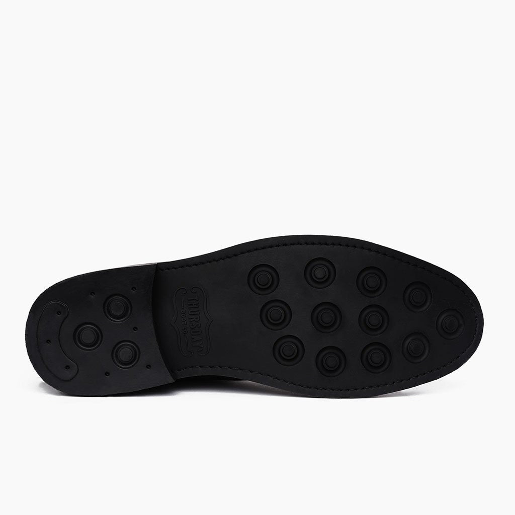 High-Traction Rubber Outsole & Lug Tread Pattern on Scout أسود أحذية بوت جلدية رجالي For Men