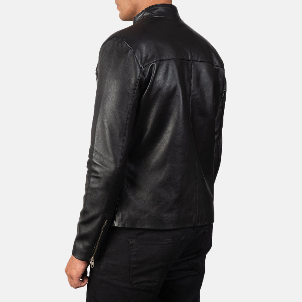 Authentic Sheepskin Leather with Semi-aniline Finish Grain Texture & Heavy-Duty Seam Stitching Detail