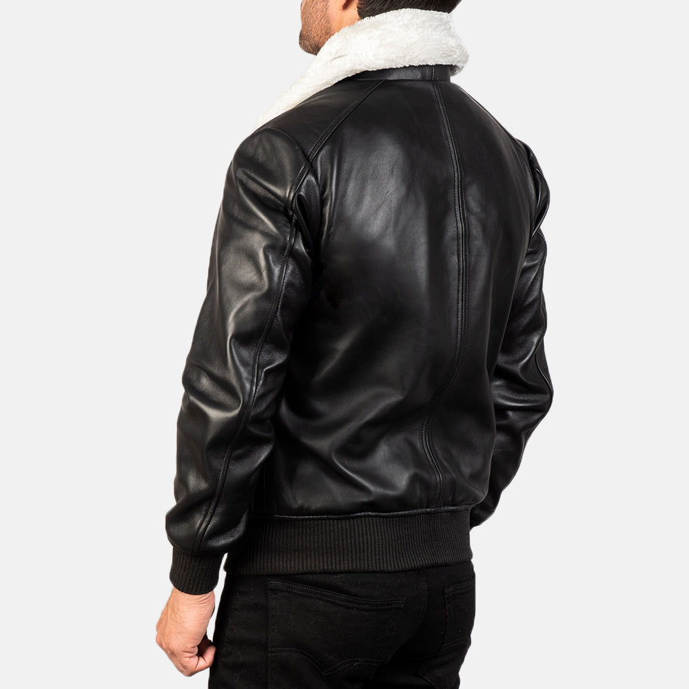 Authentic Sheepskin Leather with Semi-aniline Finish Grain Texture & Heavy-Duty Seam Stitching Detail