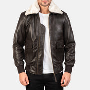 
Airin G-1 بني جاكيت بومبر جلد رجالي in Brown Sheepskin Leather - عرض أمامي وقَصّة مفصلة أنيقة | شراء أونلاين عبر المتجر الرسمي