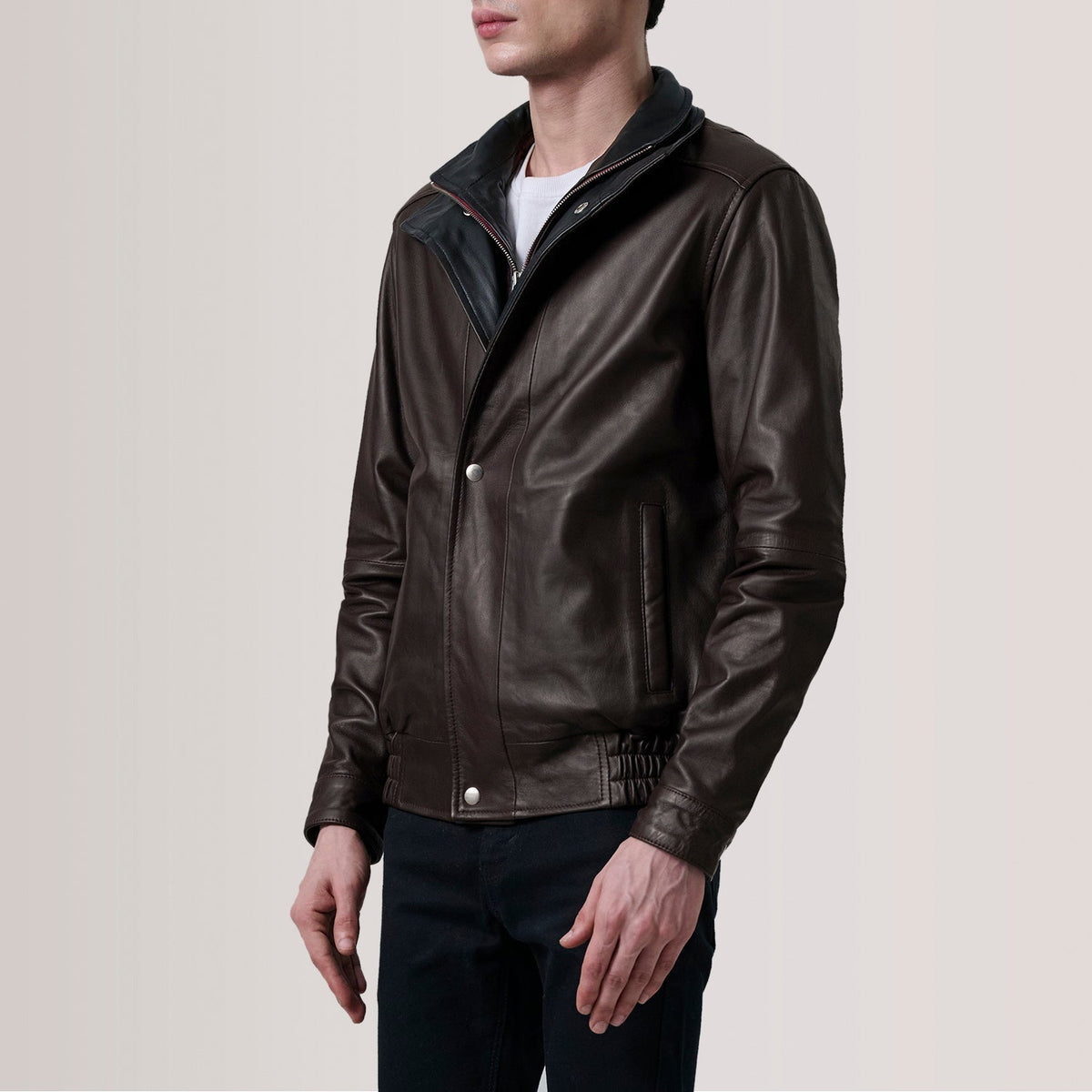 
Alfred جاكيت بومبر جلد رجالي – alternate product view 3