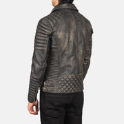 
Armand أخضر جاكيت بايكر جلد طبيعي رجالي – alternate product view 6