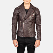 
Armand أخضر جاكيت بايكر جلد طبيعي رجالي – alternate product view 1