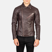 
Armand أخضر جاكيت بايكر جلد طبيعي رجالي – alternate product view 4