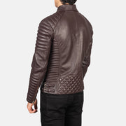 
Armand أخضر جاكيت بايكر جلد طبيعي رجالي – alternate product view 5