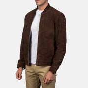 Blain بني جاكيت بومبر جلد رجالي – alternate product view 2