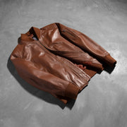 Bomia MA-1 جاكيت بومبر جلد رجالي – alternate product view 8