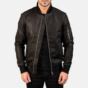 Bomia MA-1 جاكيت بومبر جلد رجالي – alternate product view 1