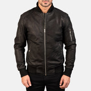 Bomia MA-1 جاكيت بومبر جلد رجالي – alternate product view 3