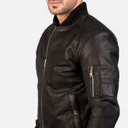 Bomia MA-1 جاكيت بومبر جلد رجالي – alternate product view 5