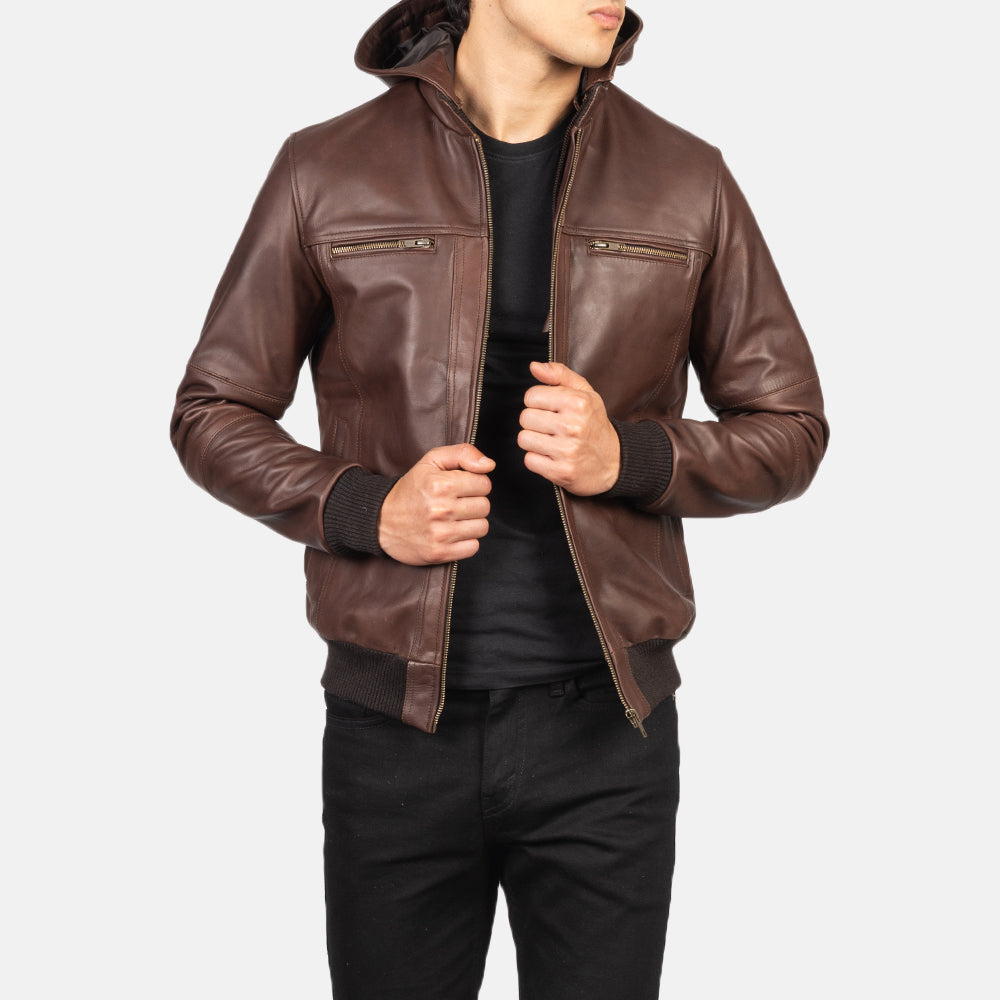 
Bouncer Biz جاكيت بومبر جلد رجالي – alternate product view 4