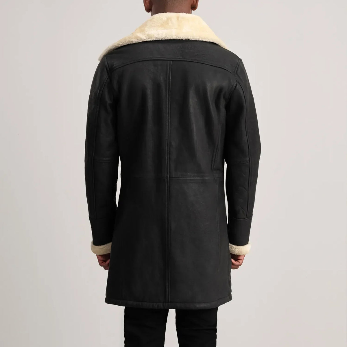 
Charles معطف جلد فاخر بني Shearling معطف جلد فاخر رجالي – alternate product view 5