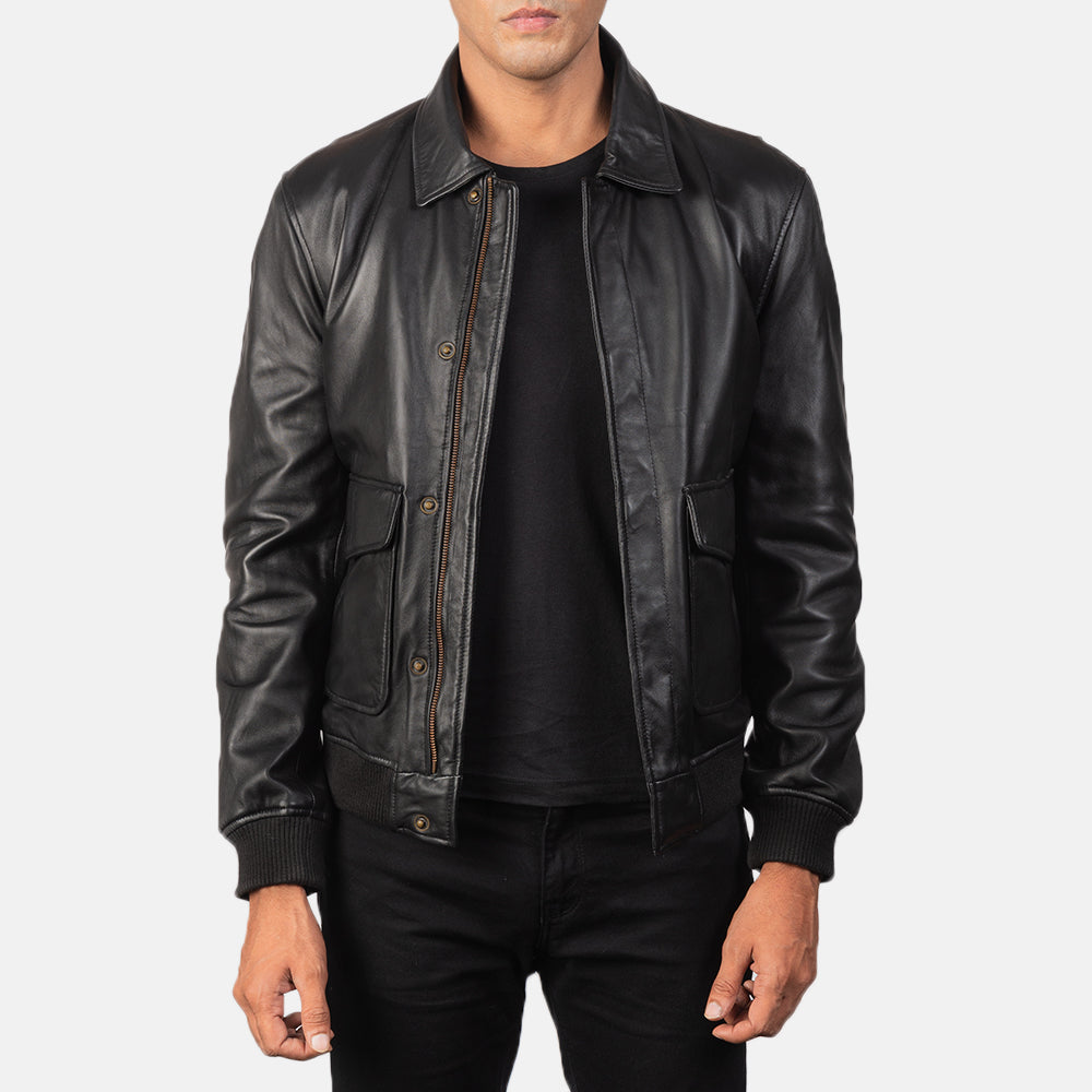 
Coffmen Brown Suede A2 Bomber Jacket in Brown Goatskin Suede - عرض أمامي وقَصّة مفصلة أنيقة | شراء أونلاين عبر المتجر الرسمي