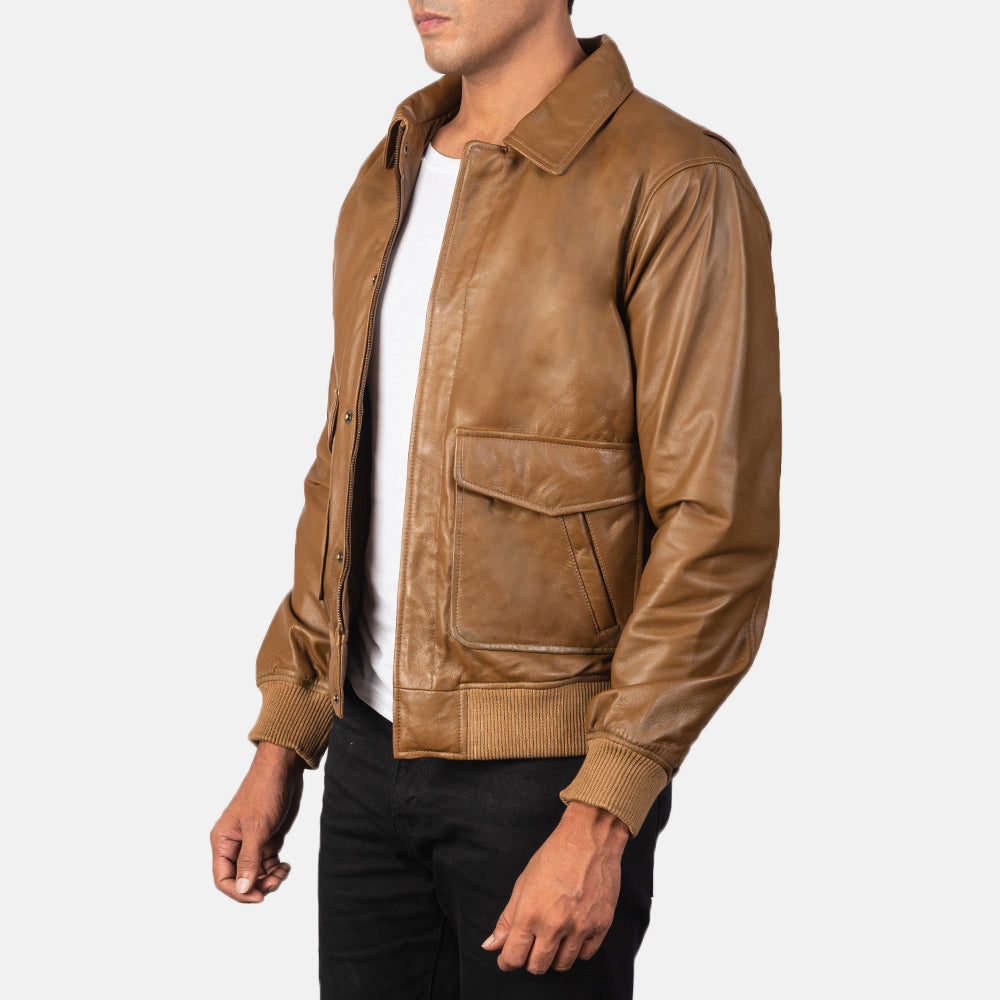 
Coffmen جاكيت بومبر جلد رجالي – alternate product view 2
