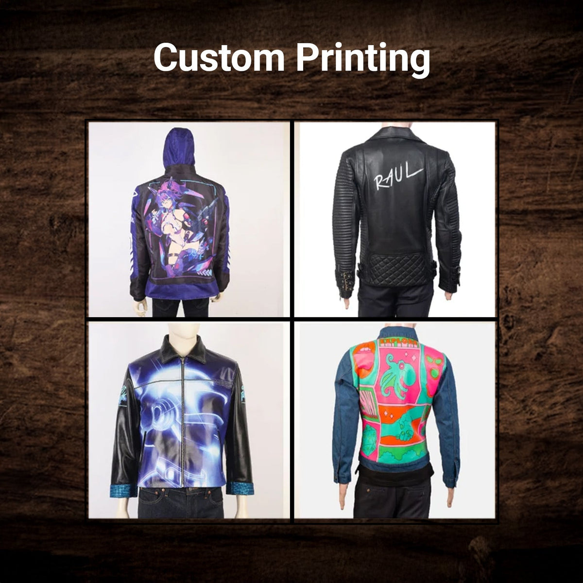 Design Your Own جاكيت جلد نسائي – alternate product view 9
