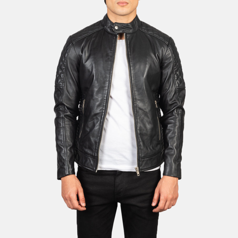 
Fernando Quilted Brown Suede Biker Jacket in Brown Goatskin Suede - عرض أمامي وقَصّة مفصلة أنيقة | شراء أونلاين عبر المتجر الرسمي
