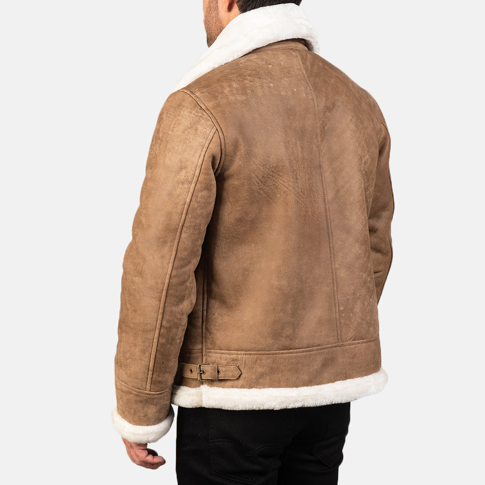 
Francis B-3 أسود جاكيت بومبر جلد رجالي – alternate product view 5